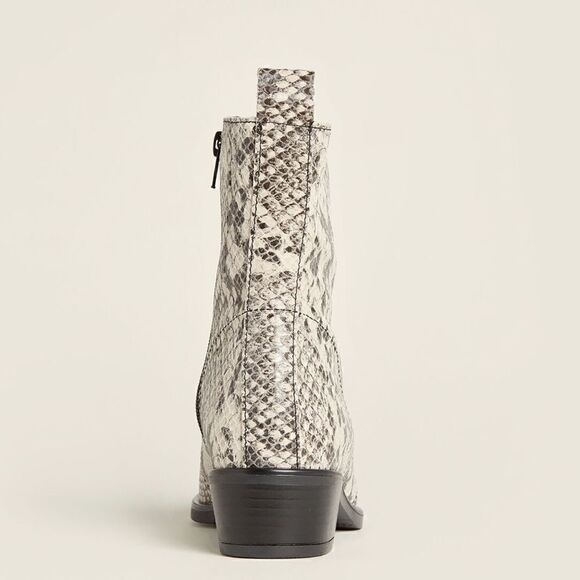 Gabriella Italian Made Snakeskin Low Boot - Picture 4 of 5